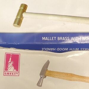 Liberty Brass Mallet with Wooden Handle